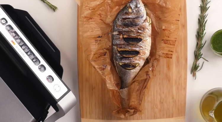 put the fish on the grill