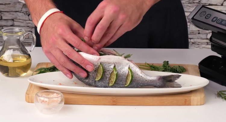 stuffing dorado with spices