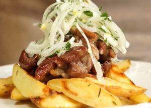 Meat in beer according to a step by step recipe with a photo