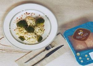 Gentle steamed turkey diet cutlets