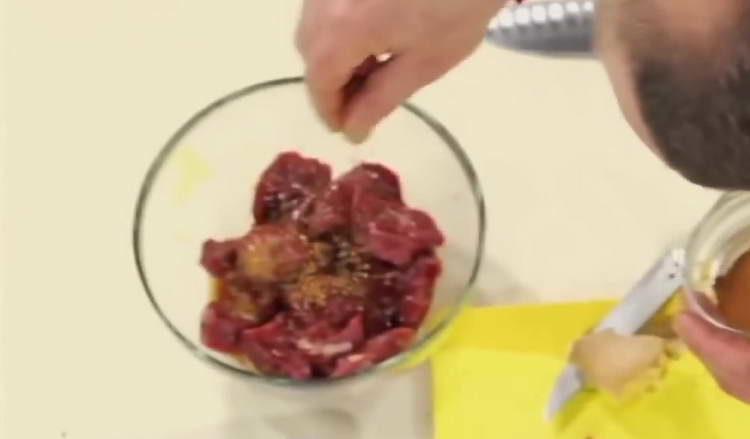 add cinnamon to the meat