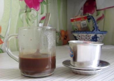 Vietnamese flavored coffee 