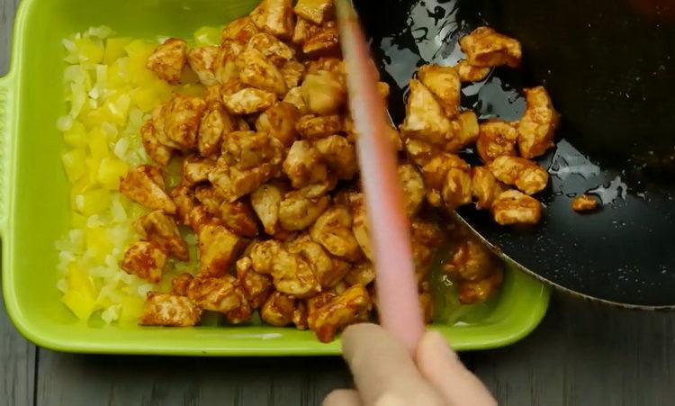 put the meat in a baking sheet