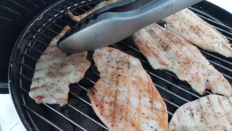 fry the chicken on both sides