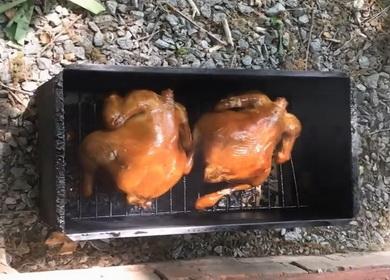 How to smoke chicken  - a step by step recipe with photos