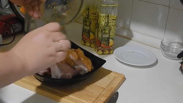 grease steaks with marinade