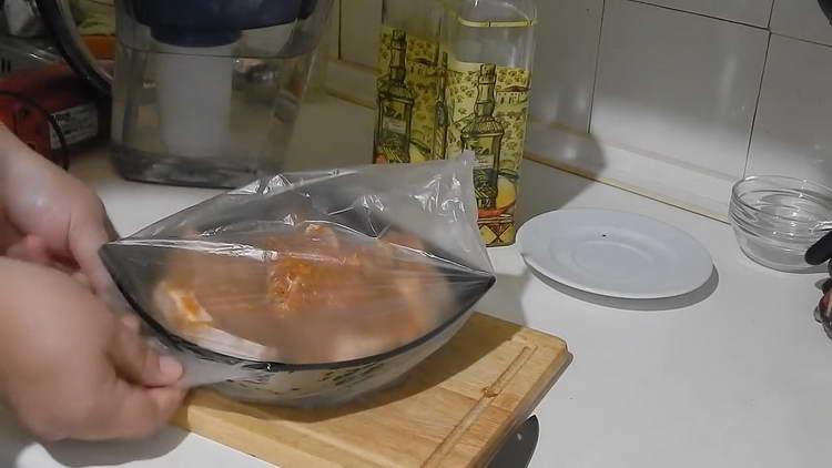 leave the pork to marinate