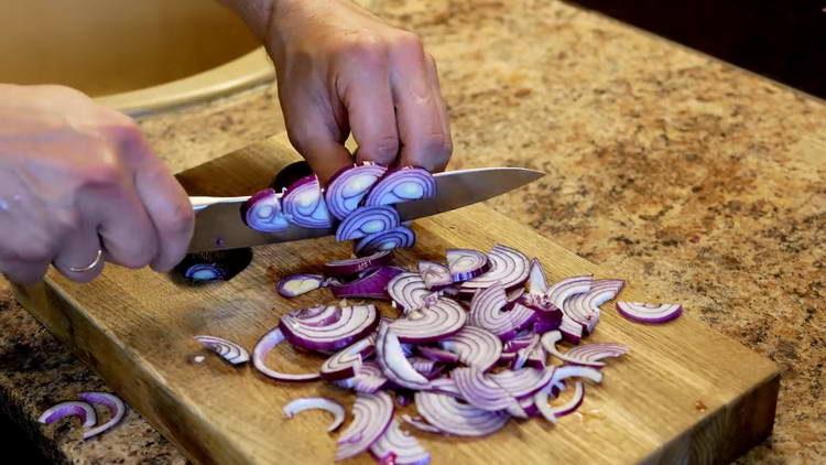 chop the onion