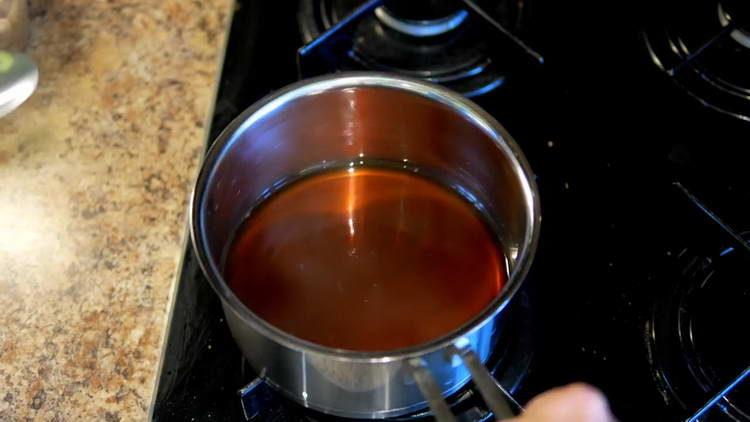 remove the marinade from the stove