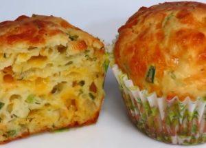 prepare tender muffins with cheese