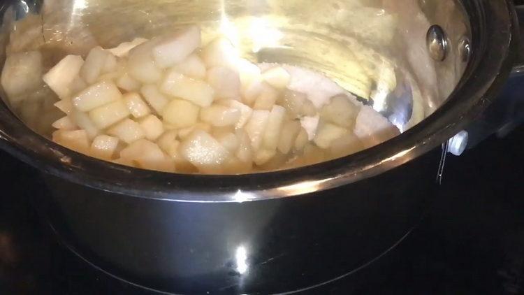 need to caramelize the pear