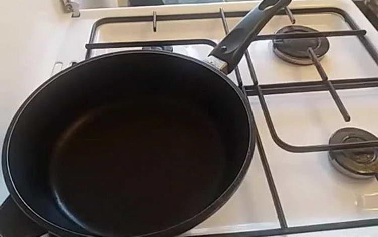 put the pan on the fire