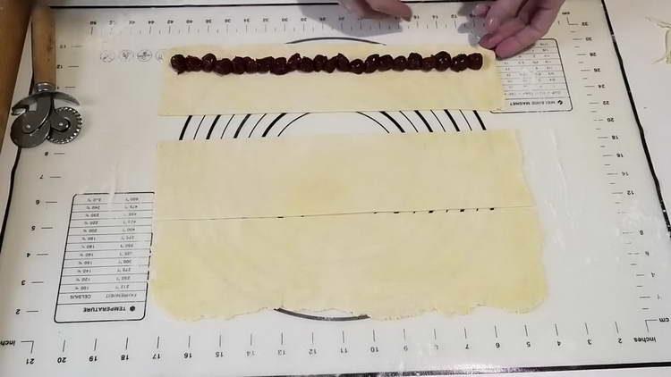 put cherry on strips