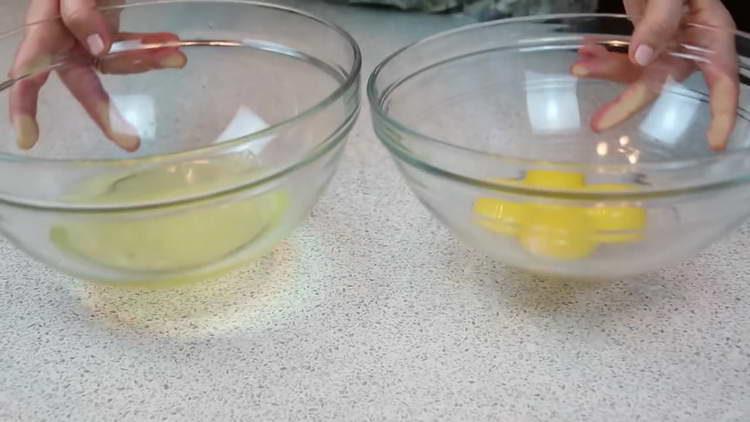 we separate the yolks from the proteins