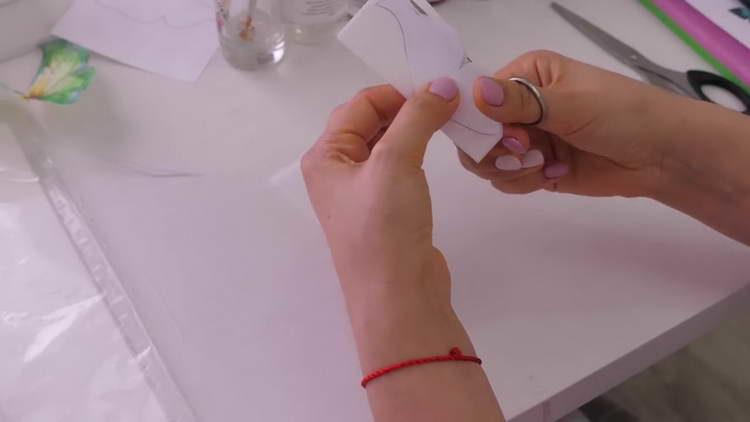 cut wings from paper