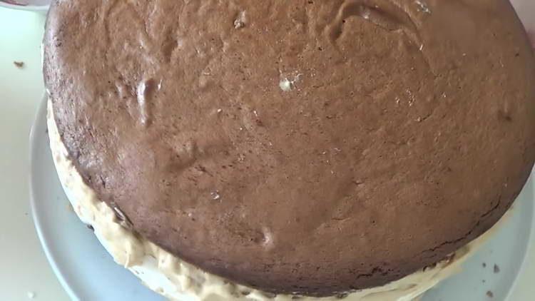 cover the cake with cake