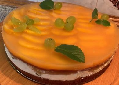 Sponge cake with curd  cream