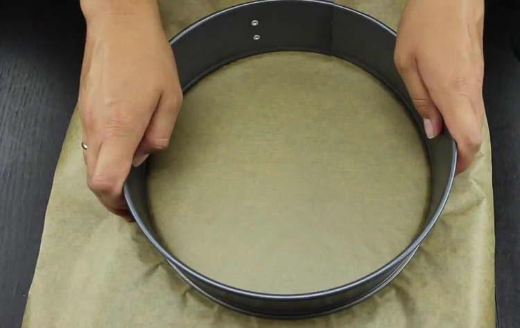 cover the form with parchment