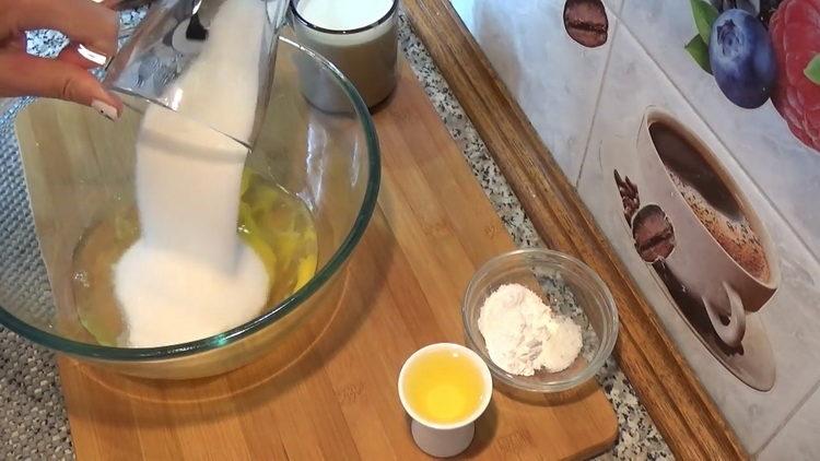 make a cake with curd cream