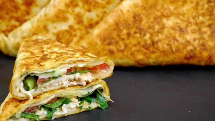 stuffed pita triangles