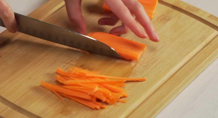 chop carrot