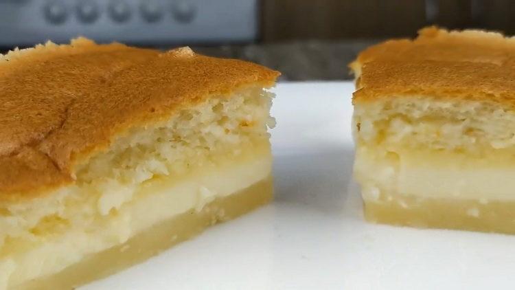 Smart cake according to a step-by-step recipe with a photo
